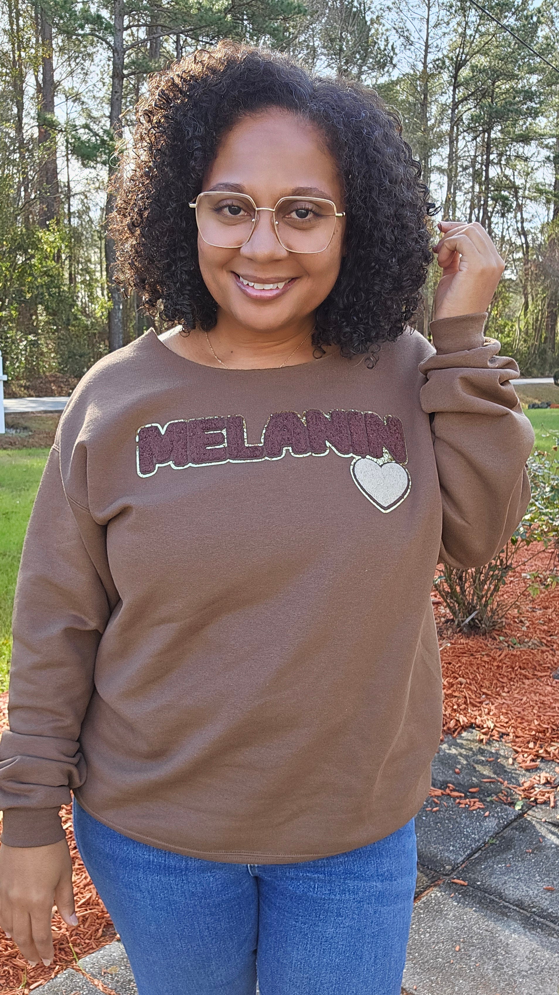 Melanin Love Chenille Patch Sweatshirt – Nale Ava LLC