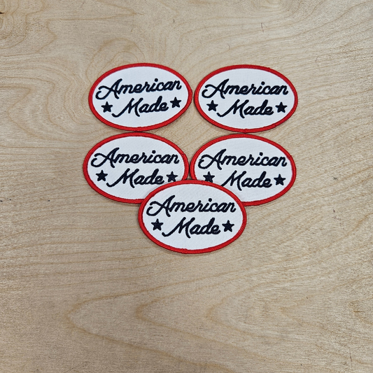 American Made Patch White