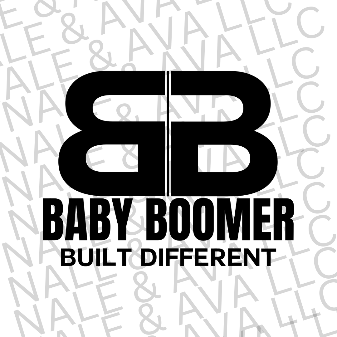 Baby Boomer Screen Print Transfer front side