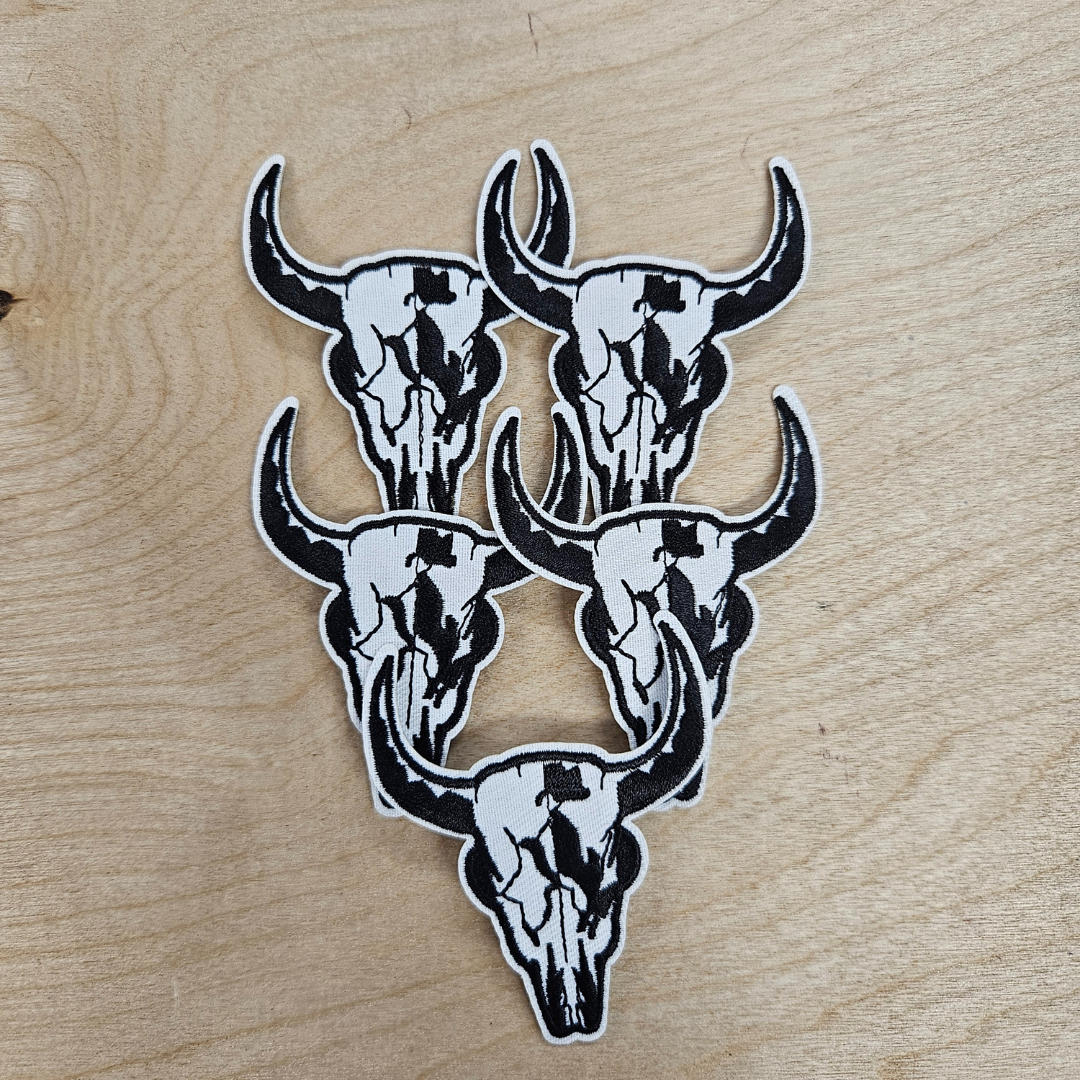 Cattle Horns Hat Patch