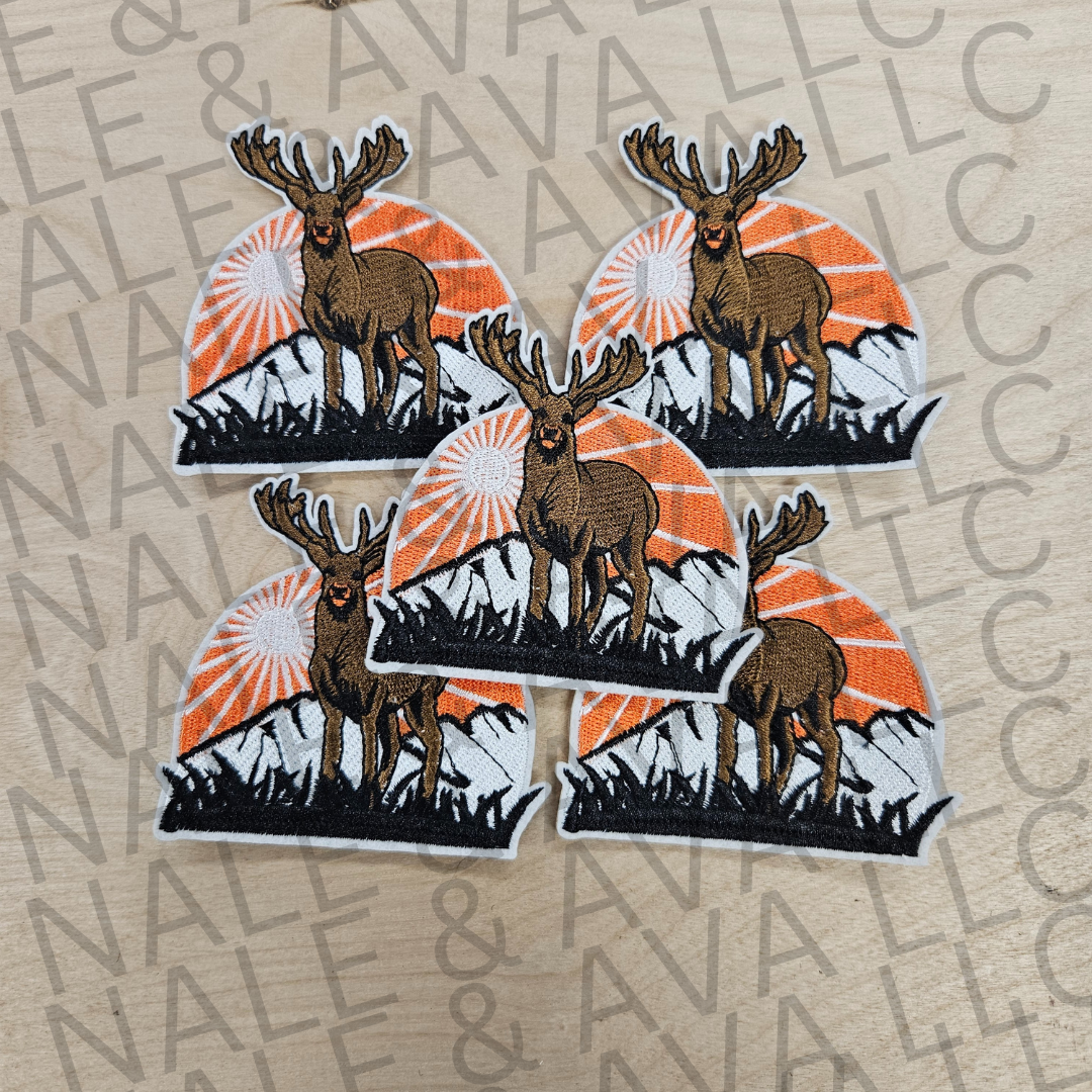 Deer Mountain Hat Patch front side