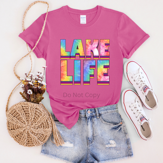 Lake Life Tie Dye Sublimation Transfer