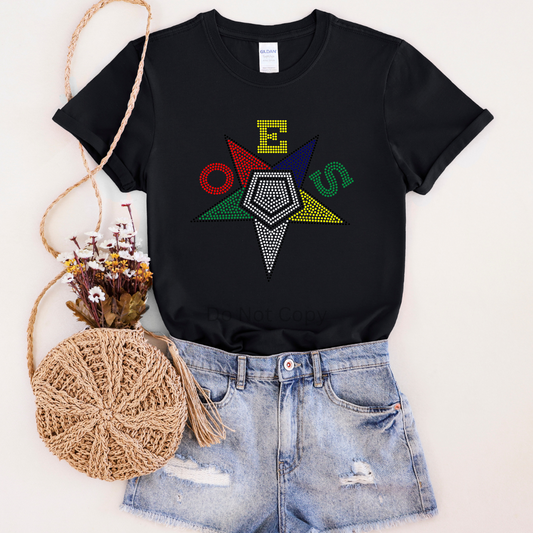 OES Rhinestone Transfer ONLY -This is NOT a T Shirt