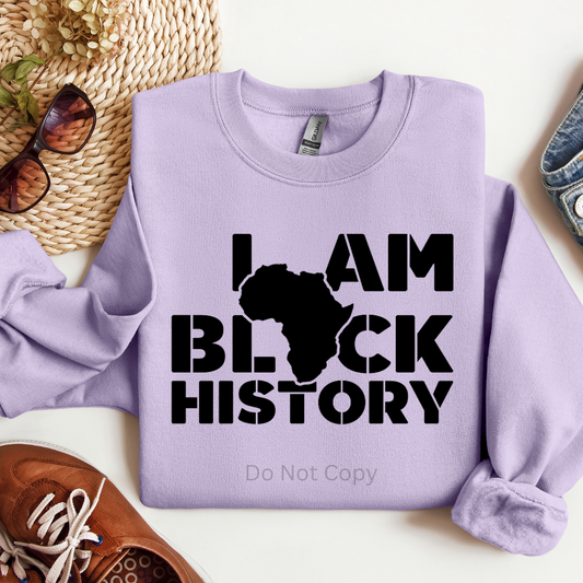 I Am Black History Screen Print Transfer ONLY- This is NOT a T-Shirt