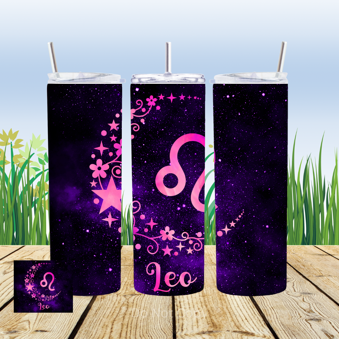 Leo Space 20oz Tumbler Sublimation Transfer ONLY - This is NOT a Tumbler