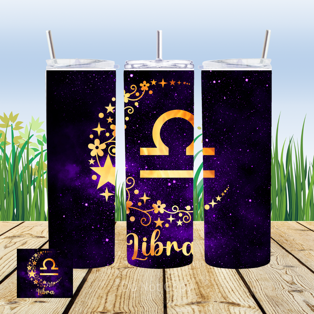 Libra Space 20oz Tumbler Sublimation Transfer ONLY - This is NOT a Tumbler