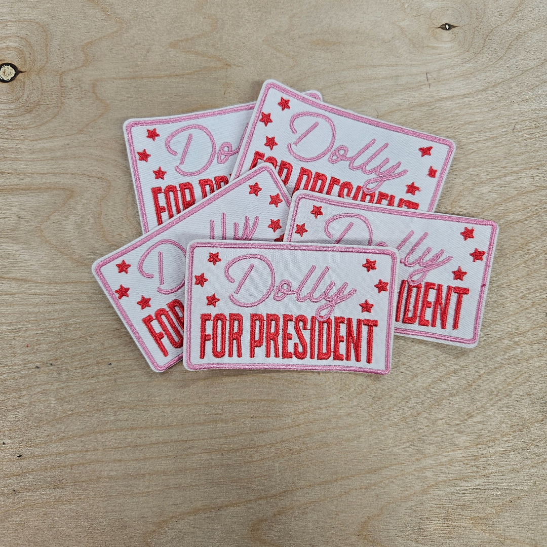 Dolly for President Hat Patch
