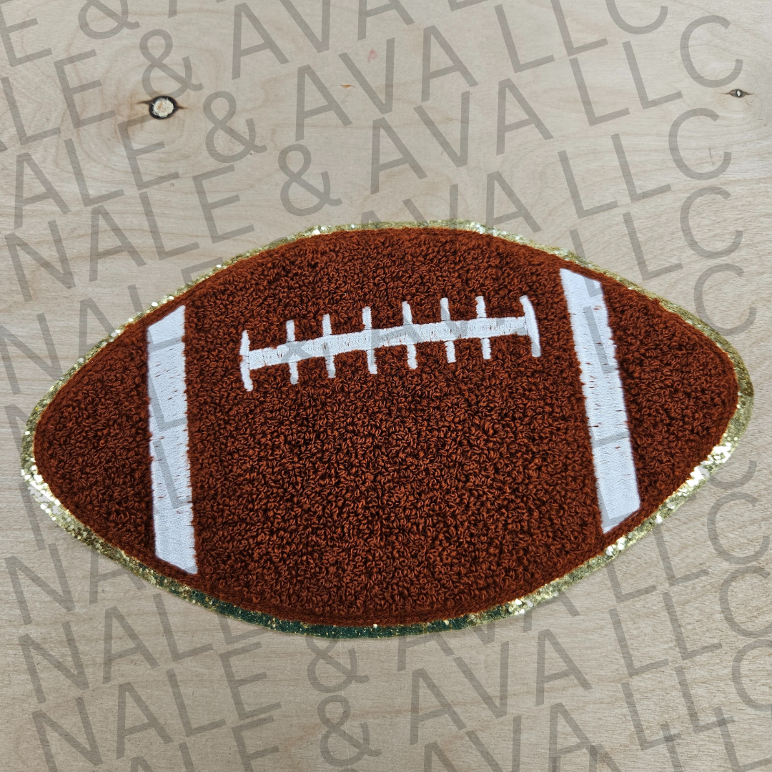 Football Chenille Patch front side
