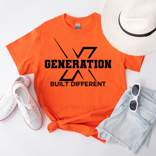 Generation X Screen Print Transfer on a tshirt