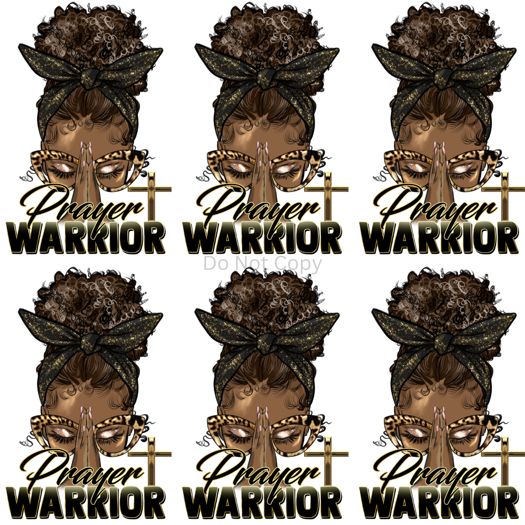 Prayer Warrior Pocket Sublimation Transfer