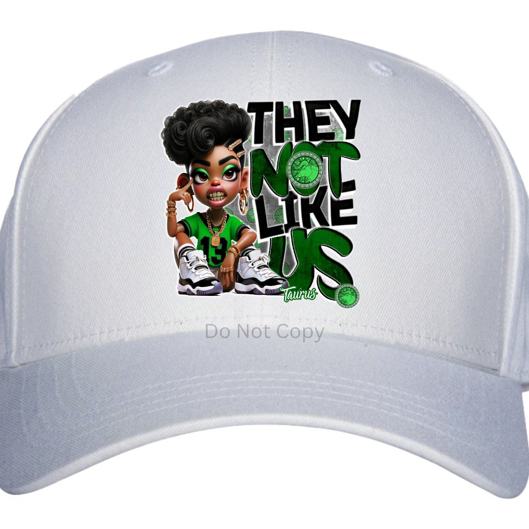 They Not Like Us Woman DTF Hat Transfer (1 Transfer)