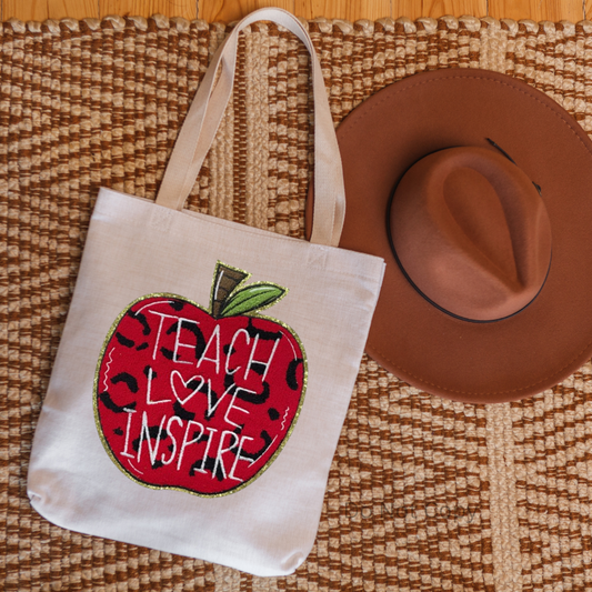 Teach Love Inspire Chenille Patch ONLY - This is NOT a T Shirt