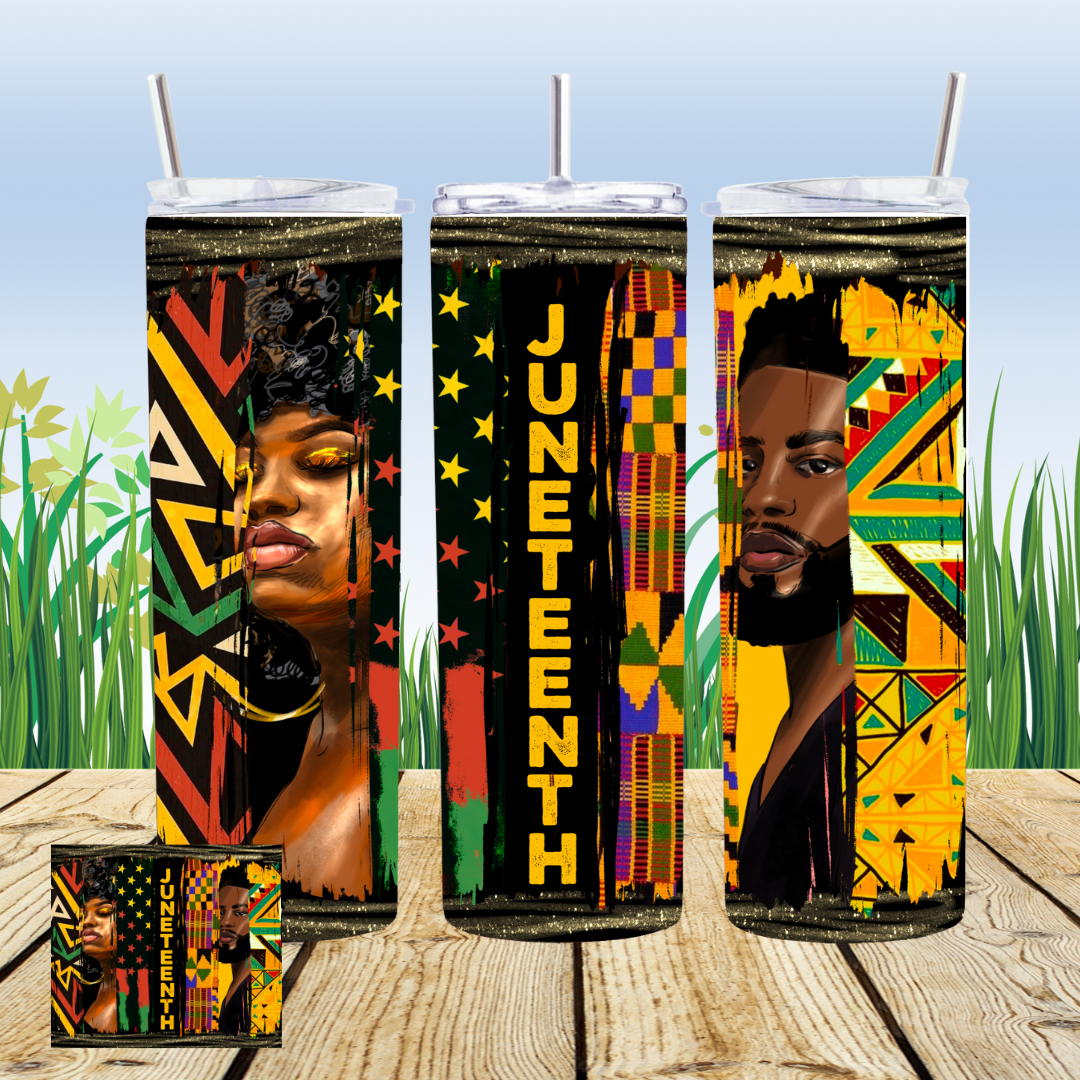 Juneteenth 20oz Tumbler Sublimation Transfer ONLY - This is NOT a Tumbler