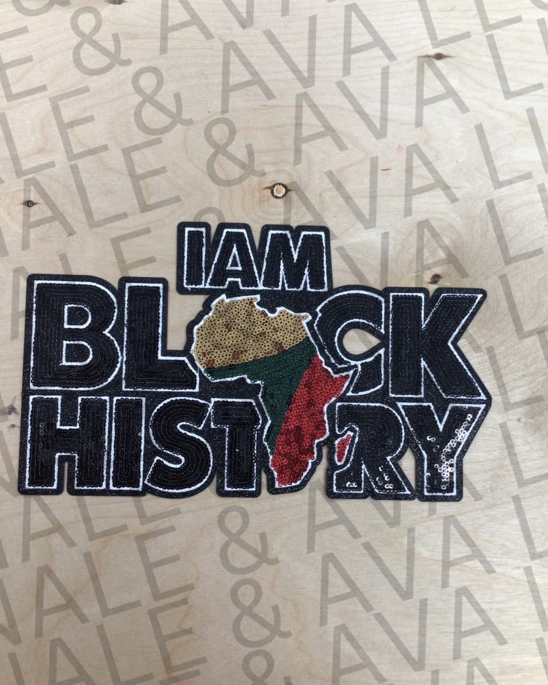 I Am Black History Sequin Patch ONLY