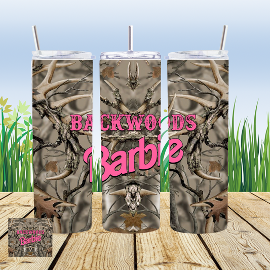 Backwoods Barbie 20oz Tumbler Sublimation Transfer ONLY -This is NOT a Tumbler