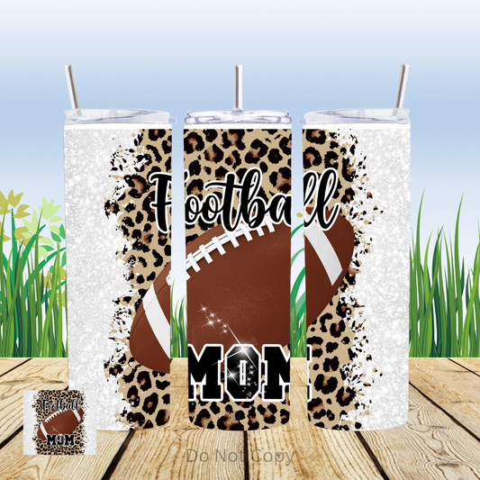 Football Mom 20oz Tumbler Sublimation Transfer ONLY - This is NOT a Tumbler