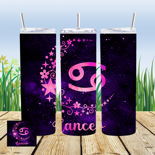 Cancer Space 20oz Tumbler Sublimation Transfer ONLY - This is NOT a Tumbler