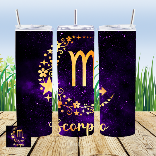 Scorpio Space 20oz Tumbler Sublimation Transfer ONLY - This is NOT a Tumbler