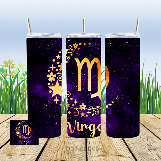 Virgo Space 20oz Tumbler Sublimation Transfer ONLY - This is NOT a Tumbler