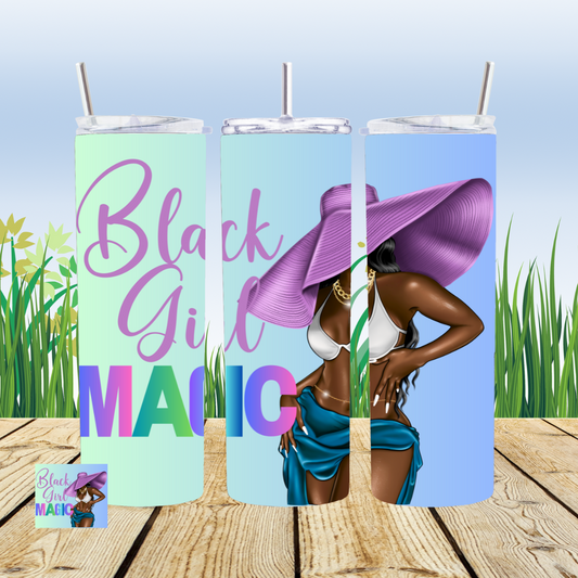 Black Girl Magic 20oz Tumbler Sublimation Transfer ONLY -This is NOT a Tumbler