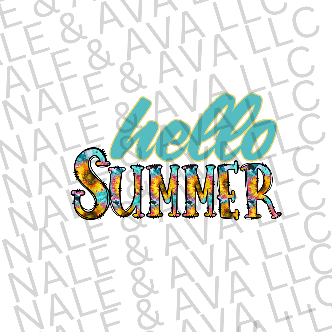 Hello Summer PNG File